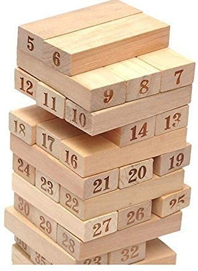 SARASI Wooden Tumbling Tower Balancing Tower (Mega Numerical) - Image 4
